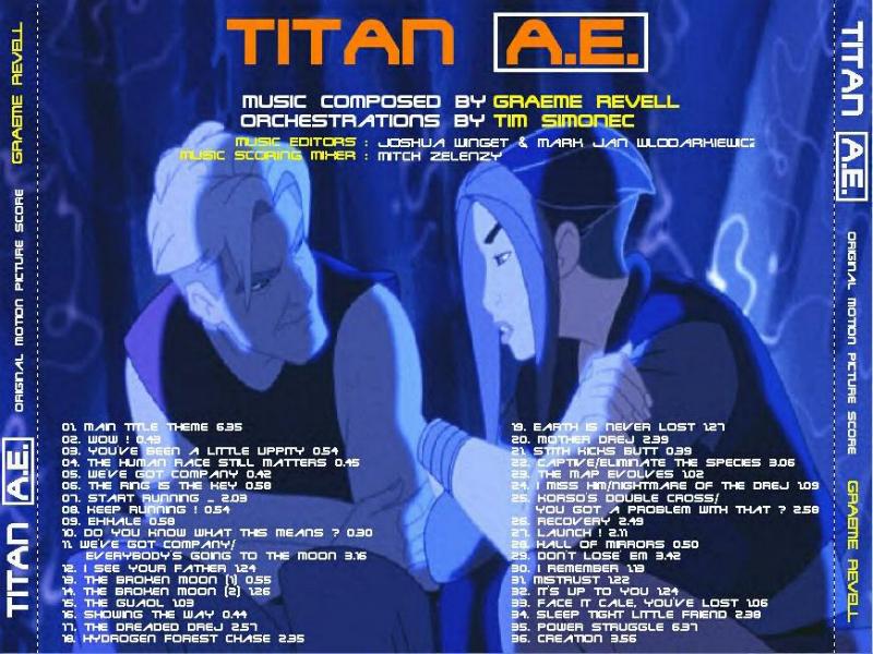 musics track list titan AE